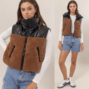 Sophie Sherpa Puffer Vest
